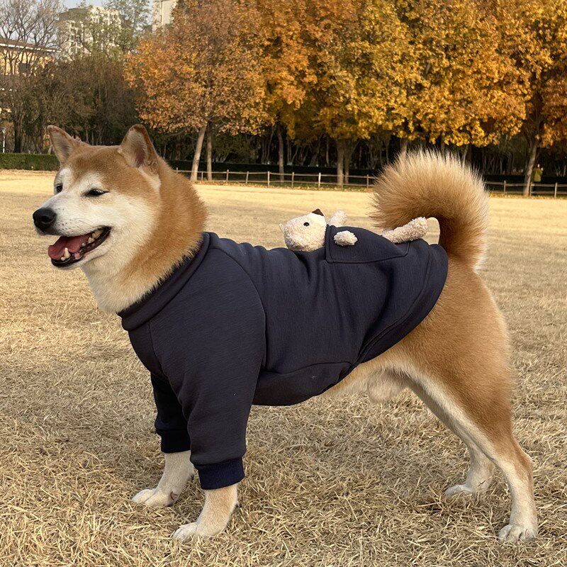 宠物狗狗居家秋冬加绒保暖防掉毛防着凉金毛萨摩柴犬拉布拉多卫衣