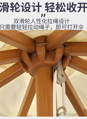 新款户外遮阳伞全铝合金加粗加厚立式大伞防雨防晒外摆露天中柱伞