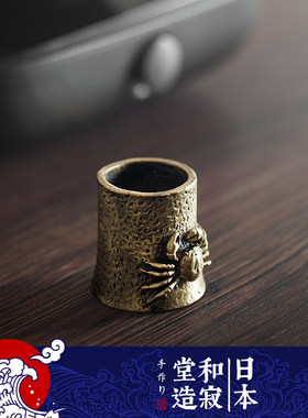 盖置日式铁壶盖托铸铜壶铜盖壶盖架功夫茶道零配件