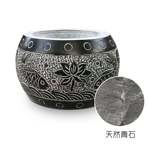 底座地垫石雕柱顶石柱础青石空心石雕柱皮石墩子装饰摆件庭院户外