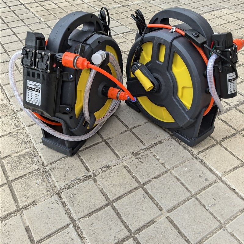 客车大巴车24v洗车神器货车长杆通水刷子12v便携式车载高压清洗机