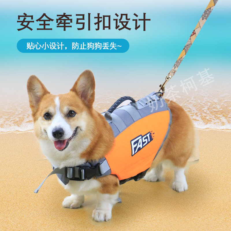 宠物狗狗泳衣救生衣小型犬中型犬泰迪柯基柴犬专用游泳衣游泳用品
