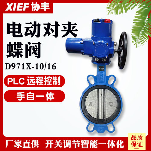 Q型防爆电动对夹蝶阀D971X-16Q10P手电一体智能一体化DN50 80 300