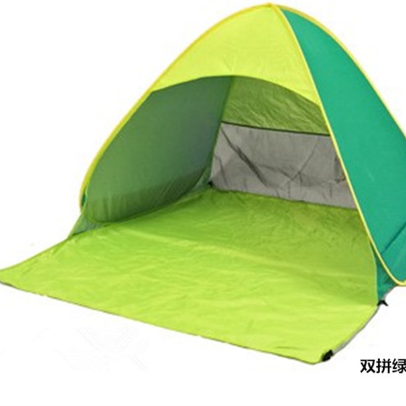 全自动沙滩帐篷速开轻便防晒儿童家用折叠双人旅行海边公园户外
