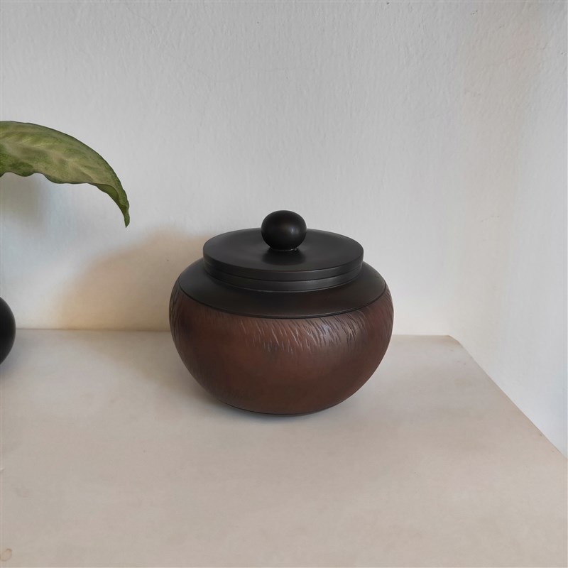云南建水紫陶茶叶罐纯手工小号迷你密封便携约40克醒茶存茶罐包邮