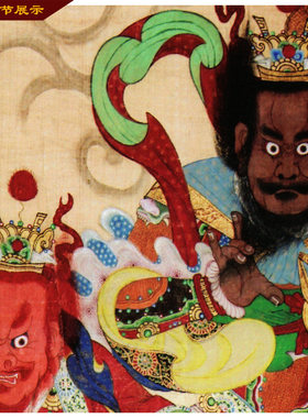 护发神将四大神兽挂画青龙朱雀白虎玄武东西南北方位卷轴画丝绸画