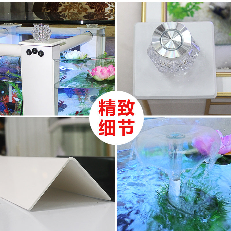 大型生态茶几鱼缸客厅水族箱玻璃家用桌面乌龟缸中型电视柜可定做
