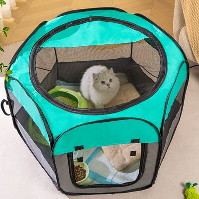 猫产房封闭式猫咪怀孕专用待产包帐篷猫窝宠物生育箱生产用品全套
