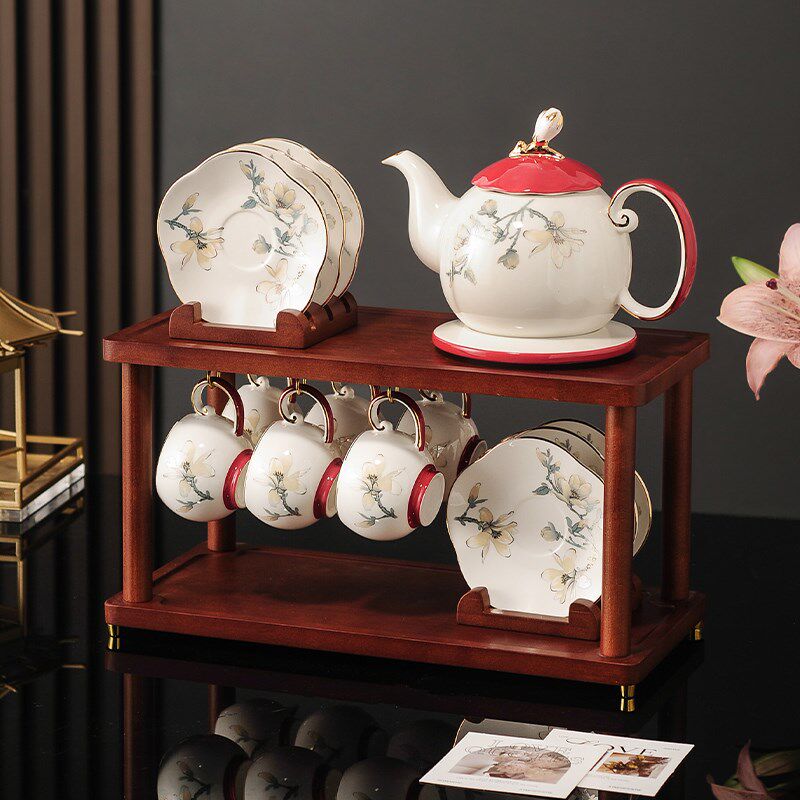 中国风高档茶具套组2025新款水杯家用客厅茶杯陶瓷乔迁送长辈礼盒