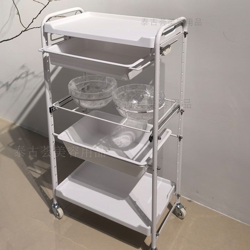 美容院用推车医美皮肤管理专用工具车静音轮防水塑料置物架操作车