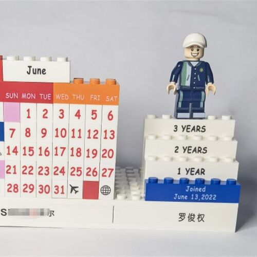 专业定制入职f手伴企业公司积木创意伴手礼员工客户礼物免费设计