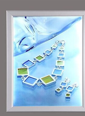 4028开启式铝合金相框画框金属电梯广告框海报框金银黑色灯箱