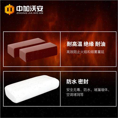 新品耐高温有机防火泥封堵灶台炉灶堵料空调孔密封胶泥白色墙洞堵