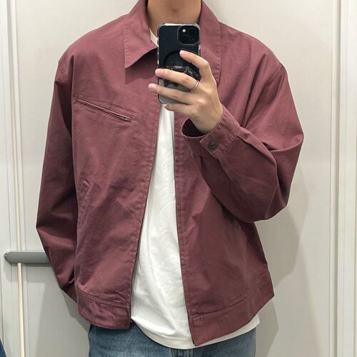 日系春款男装女装休闲拉链茄克/底特律夹克牛仔外套475681 476942