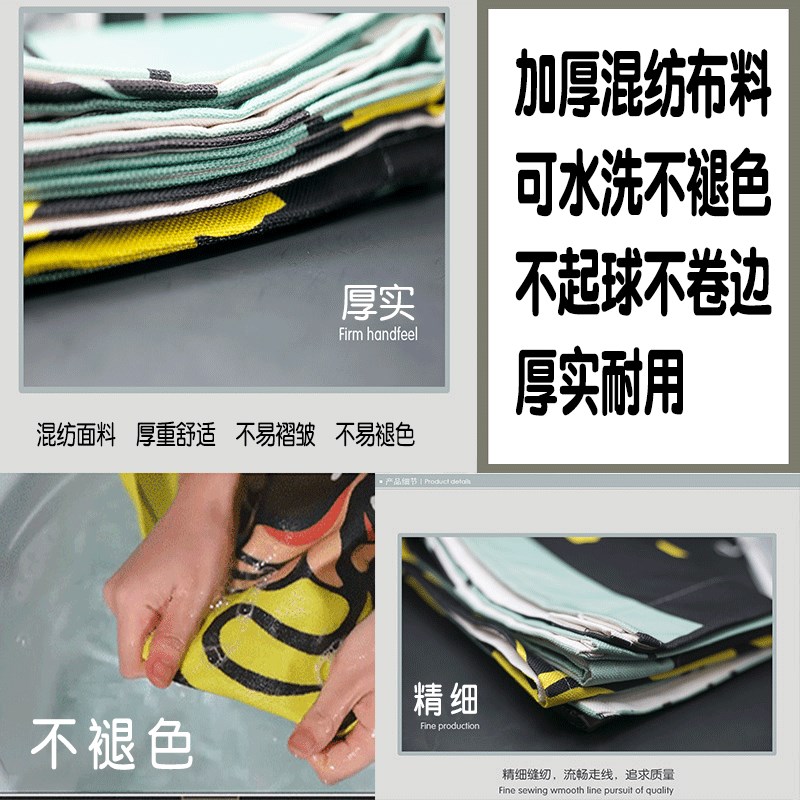 隔断帘饭店后厨挂帘子餐厅包间遮挡半帘定制厨房布艺门帘店铺商用