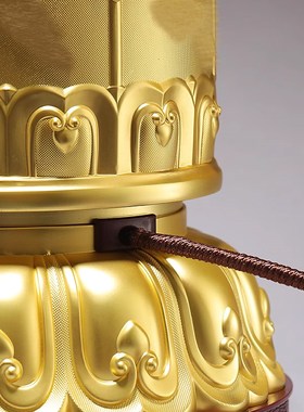 德田升级手自一体电动转轮电机转动家用办公室桌面转金筒装饰摆件