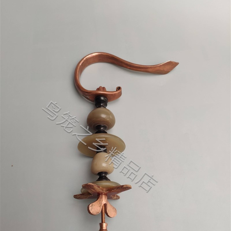 川笼钩 紫铜钩 牛角葫芦 全手工制作 精品笼钩葫芦