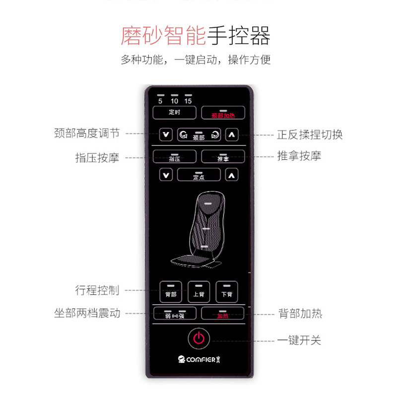 车载按摩椅垫器办公室电动车用多功能全身小型颈椎腰部神器靠家用