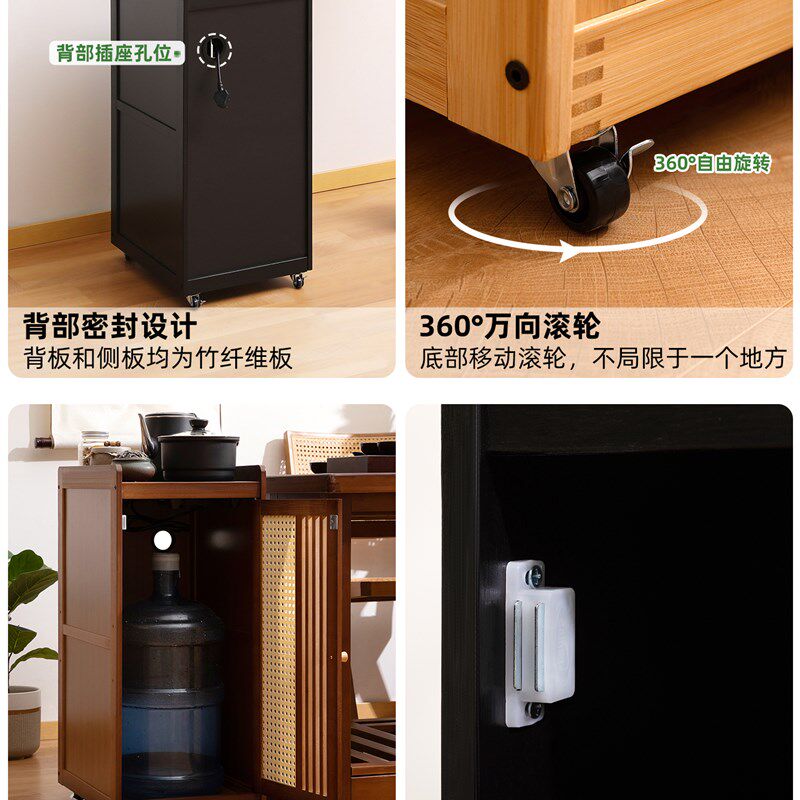 移动边几小茶桌子茶几沙发侧边柜烧水壶一体简易床头角几网红家用