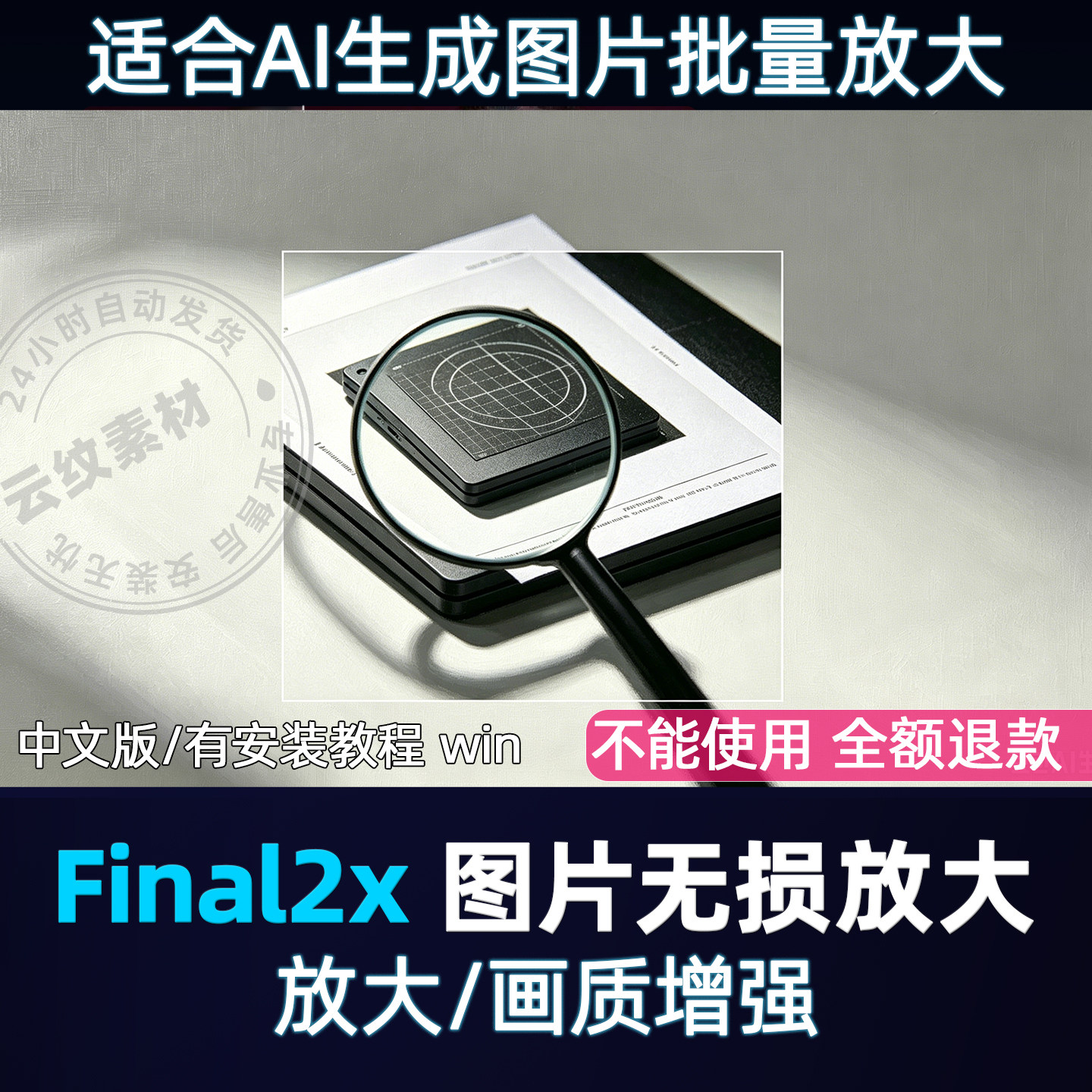 Final2x图片清晰度提升无损放大画质增强软件照片修复清晰win中文图片