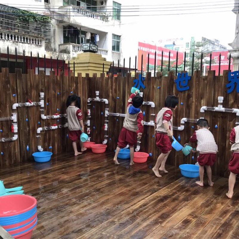 幼儿园墙面玩水管道大号儿童益智拼接玩具玩水管道创意组合套装