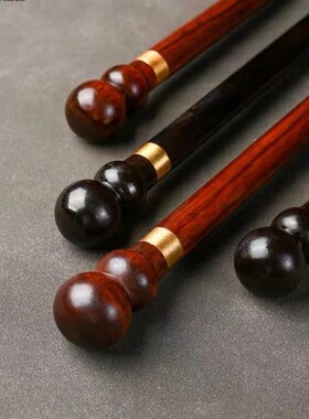 紫檀铜鞋拔福字黄铜拼接鞋拔提鞋器老人孕妇鞋溜子木质鞋拔子