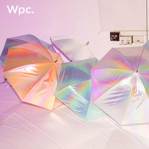 wpc雨伞女生高颜值折叠伞手动小巧便捷超轻三折伞坚固抗风