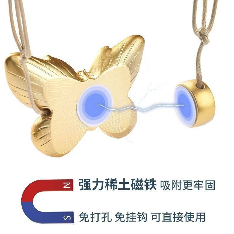 窗帘绑带中古风磁吸窗帘扣挂钩一对装绑绳磁力绑饰窗帘收纳配件图片