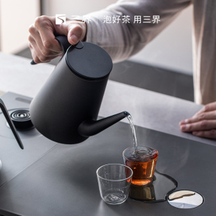 三界全自动底部上水烧水壶电热茶炉茶台嵌入式一体煮茶器泡茶专用