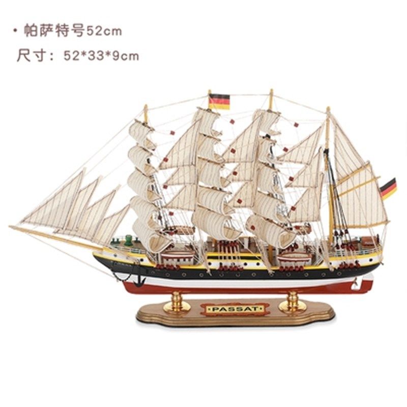 实木帆船模型英国卡蒂萨克号工艺船高档商务酒店办公室定制礼品