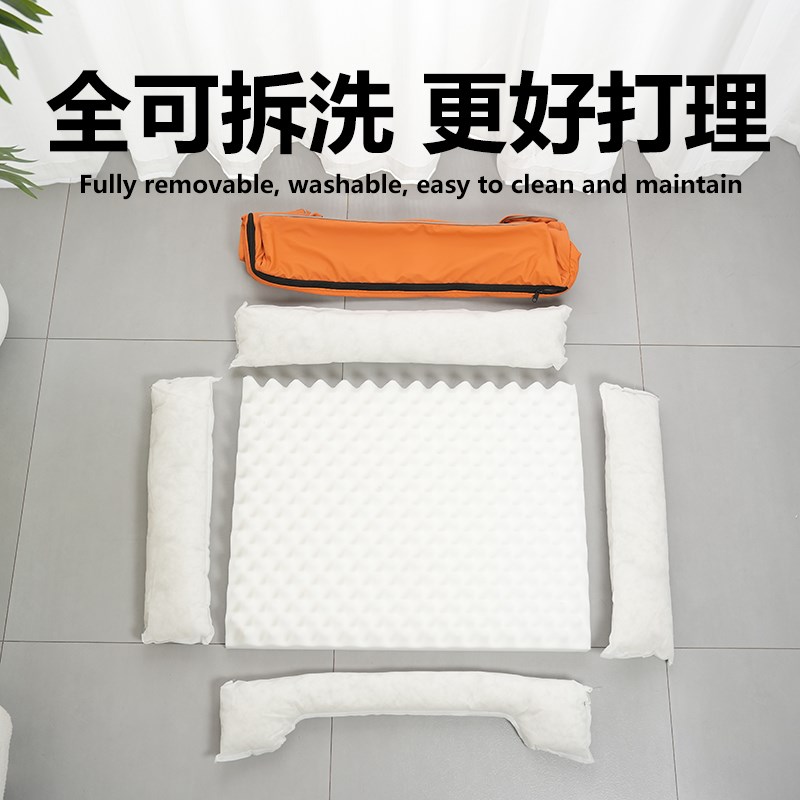 可拆洗狗窝四季通用防水耐抓耐咬宠物窝中大型皮质狗床垫子不粘毛