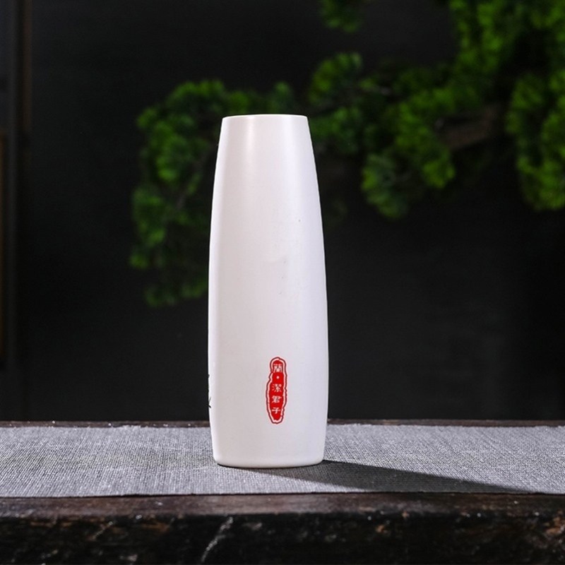 鸡毛掸子收纳瓶插鸡毛掸子的花瓶陶瓷器家居装饰品摆件插花乾燥花