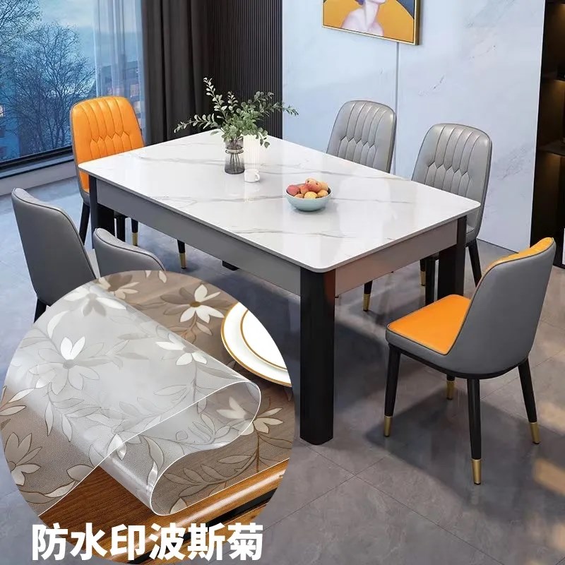 可定制圆角防水防油防烫餐桌桌垫茶几垫水晶板PVC软玻璃加厚桌布图片