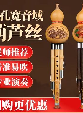 葫芦丝乐器小学生专用C调8孔旗配件大全八孔专业演奏型胡芦丝舰店