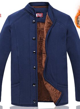 中老年人驼绒棉袄男冬季加绒加厚内蒙古棉服爸爸居家保暖棉衣内穿