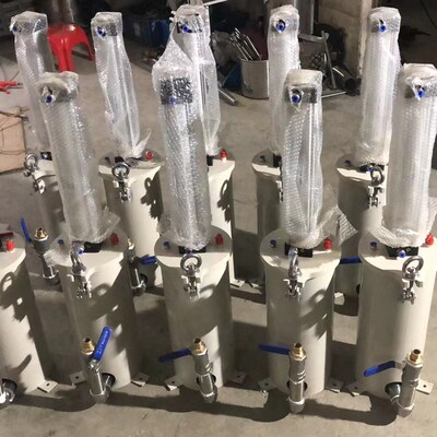 5L碳钢压力桶2600ML硅胶气缸活塞压力桶点胶机点胶阀下出胶粘稠胶