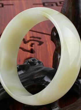 玉器工艺品  阿富汗玉方解石缠丝加宽玉手镯