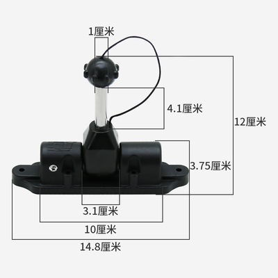 塑料船 pe船铝船桨锁 u铁船木船万向桨座 玻璃钢船快艇划桨支架