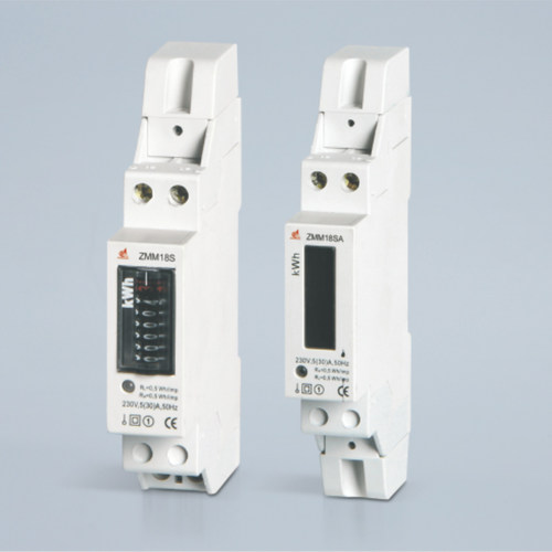 指明集团 ZMM18S 1P 导轨式单相电能表 120V/230V 6+1计数器显示
