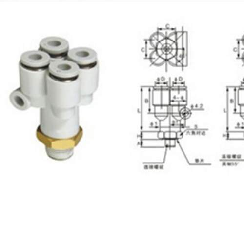 全新原装正品KQ2UD04/KQ2UD06-01AS-02AS四管外螺纹Y型接头