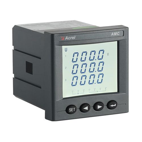 三相电压表AMC72L-AV3 数显表 嵌入式安装 72外形 LCD显示 安科瑞
