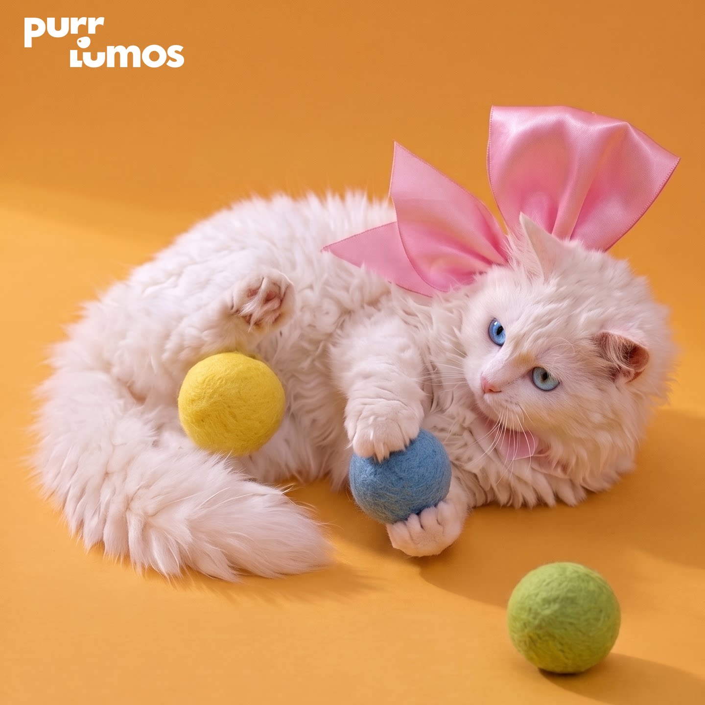 Purrlumos羊毛球猫玩具静音耐咬图片