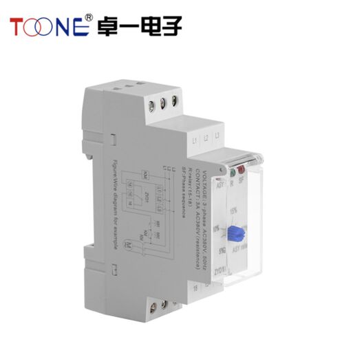 ZYD1-B 380V相序保护器电梯电机三相电源断缺欠逆相保护继电器