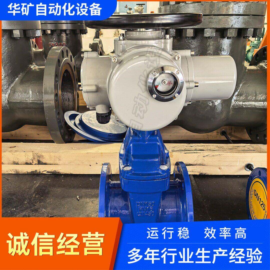 华矿小型电动闸阀Z945X-10Q球铁阀体供水阀门可定制PN10