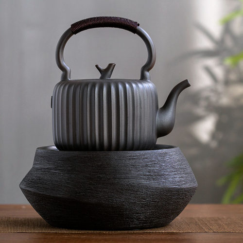 日式静音电陶炉煮茶炉陶壶煮茶烧水壶陶炉家用小型迷你电炉煮茶器