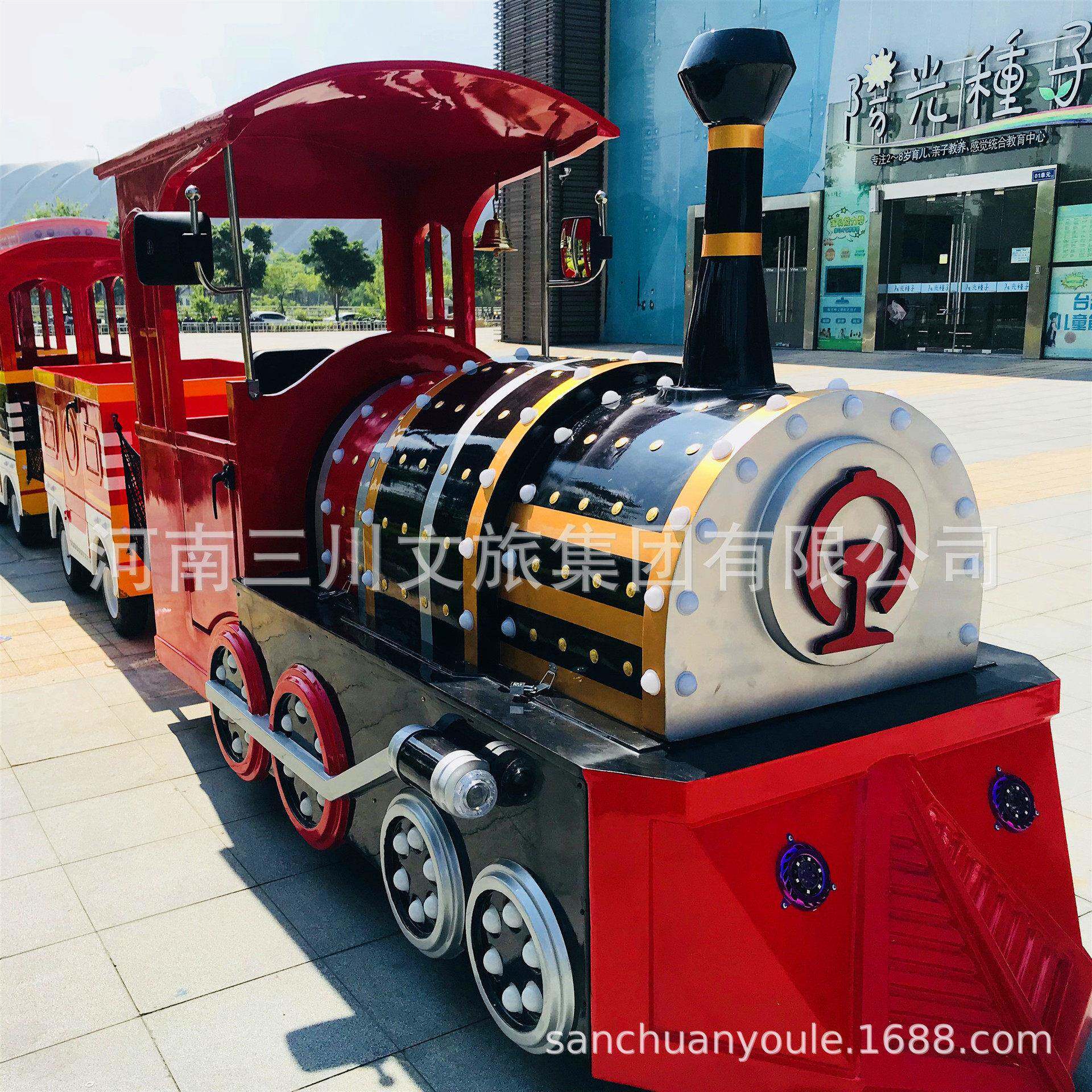 商场无轨火车电动小火车景区观光车蒸汽小火车厂家公园火车