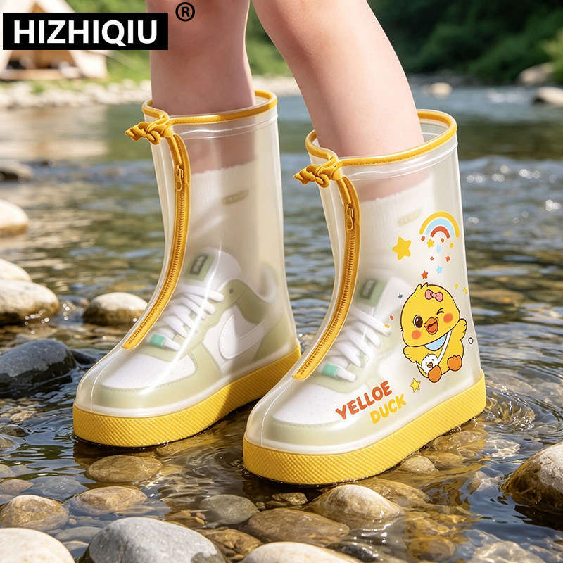儿童雨鞋套男女小孩防水防滑鞋套图片