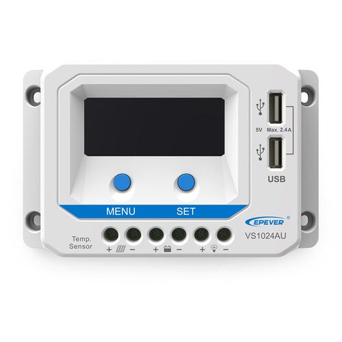 VS1024AU 10A 12V 24V Viewstar太阳能充放电控制器液晶显示USB