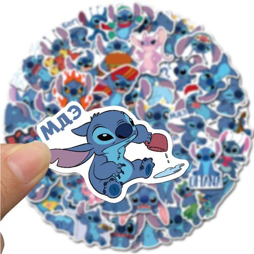 10/30/50pcs/Pack Cute Cartoon Stitch Stickers Waterproof Ska