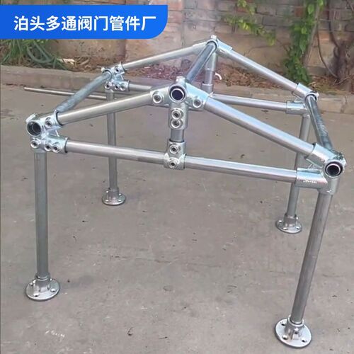 阳光房骨架自装可拆卸车棚雨棚连接件大棚钢管接头6分管连接件